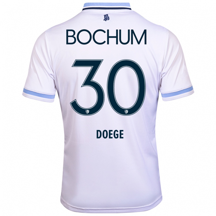 נשים לאוני אליזבת דויגה #30 לבן תכלת הרחק ג'רזי 2025/26 חולצה קצרה