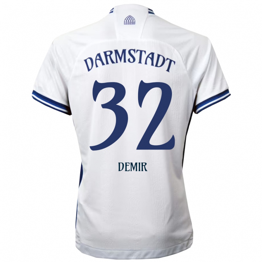 נשים Lean Demir #32 לבן כחול הרחק ג'רזי 2025/26 חולצה קצרה