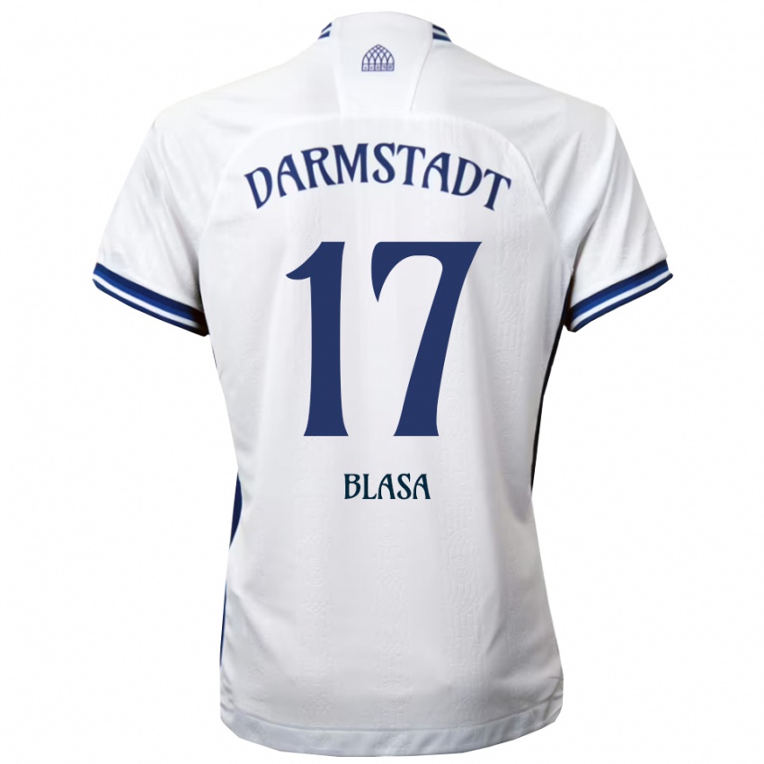 נשים Keanu Blasa #17 לבן כחול הרחק ג'רזי 2025/26 חולצה קצרה