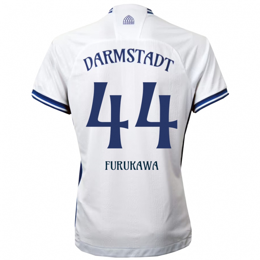 נשים יוסוקה פורוקאווה #44 לבן כחול הרחק ג'רזי 2025/26 חולצה קצרה