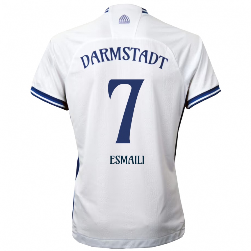 נשים Ali Esmaili #7 לבן כחול הרחק ג'רזי 2025/26 חולצה קצרה