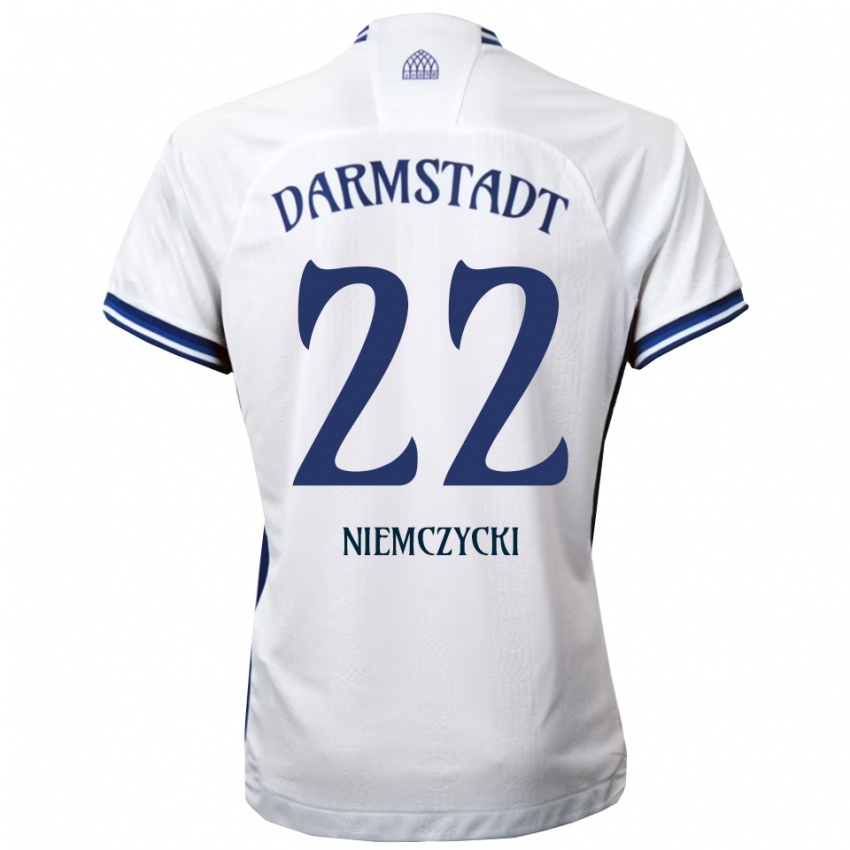 נשים קרול נימצ'יצקי #22 לבן כחול הרחק ג'רזי 2025/26 חולצה קצרה