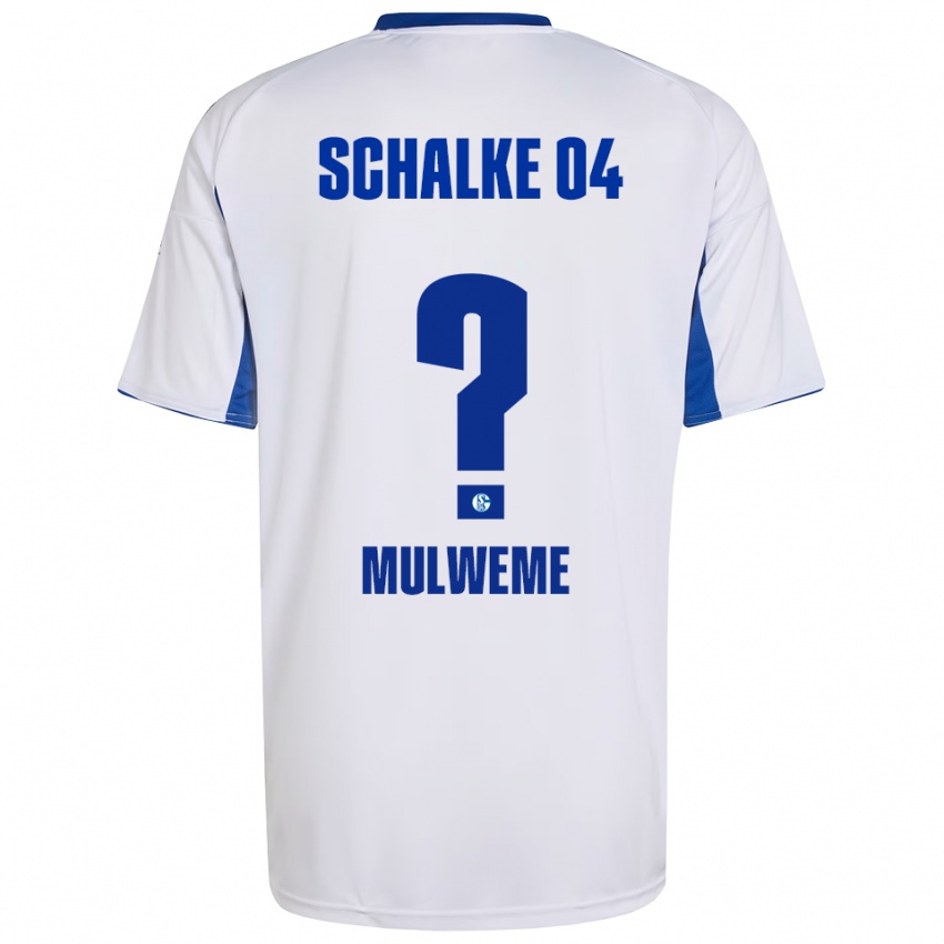 נשים Blessing Mulweme #0 לבן כחול הרחק ג'רזי 2025/26 חולצה קצרה