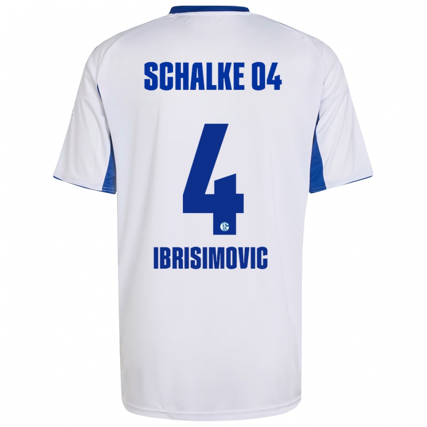 נשים עמאר איברישימוביץ׳ #4 לבן כחול הרחק ג'רזי 2025/26 חולצה קצרה