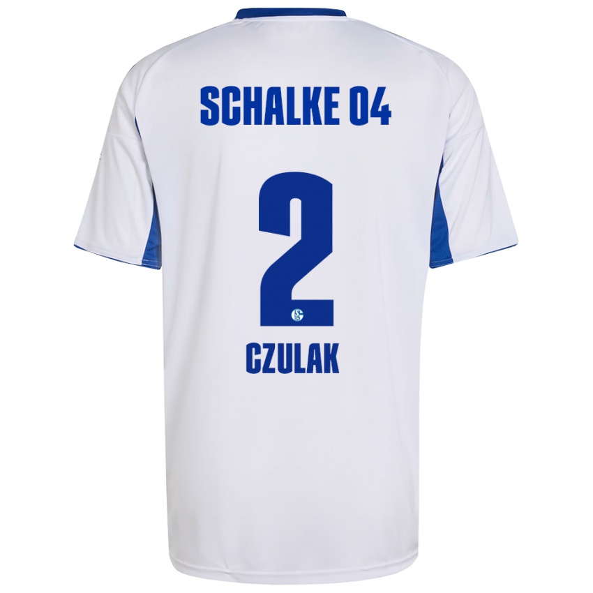 נשים Rafael Czulak #2 לבן כחול הרחק ג'רזי 2025/26 חולצה קצרה