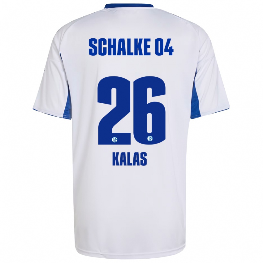 נשים תומאש קאלאס #26 לבן כחול הרחק ג'רזי 2025/26 חולצה קצרה