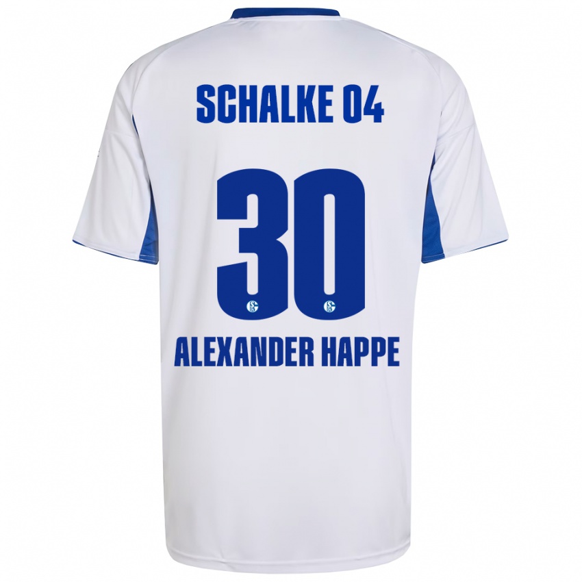 נשים לוקה אלכסנדר האפה #30 לבן כחול הרחק ג'רזי 2025/26 חולצה קצרה