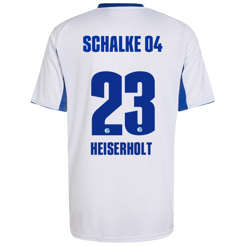 נשים Finn Heiserholt #23 לבן כחול הרחק ג'רזי 2025/26 חולצה קצרה