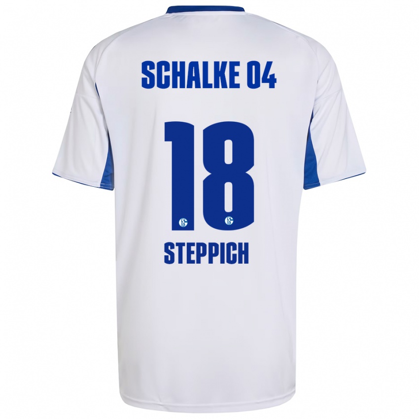 נשים ביאנקה שטפיץ' #18 לבן כחול הרחק ג'רזי 2025/26 חולצה קצרה