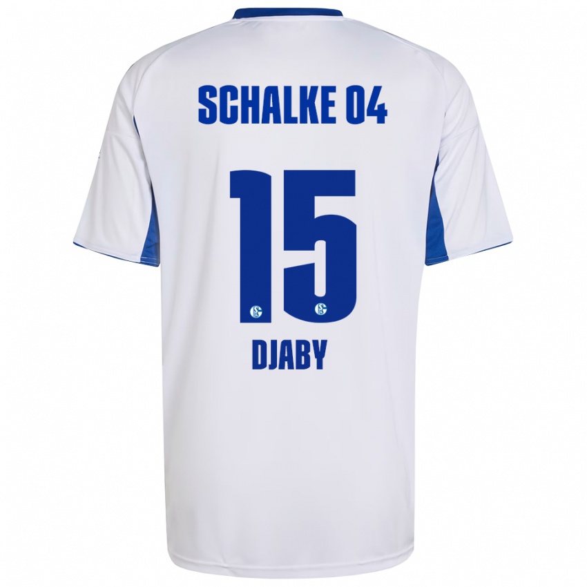 נשים Bissara Djaby #15 לבן כחול הרחק ג'רזי 2025/26 חולצה קצרה