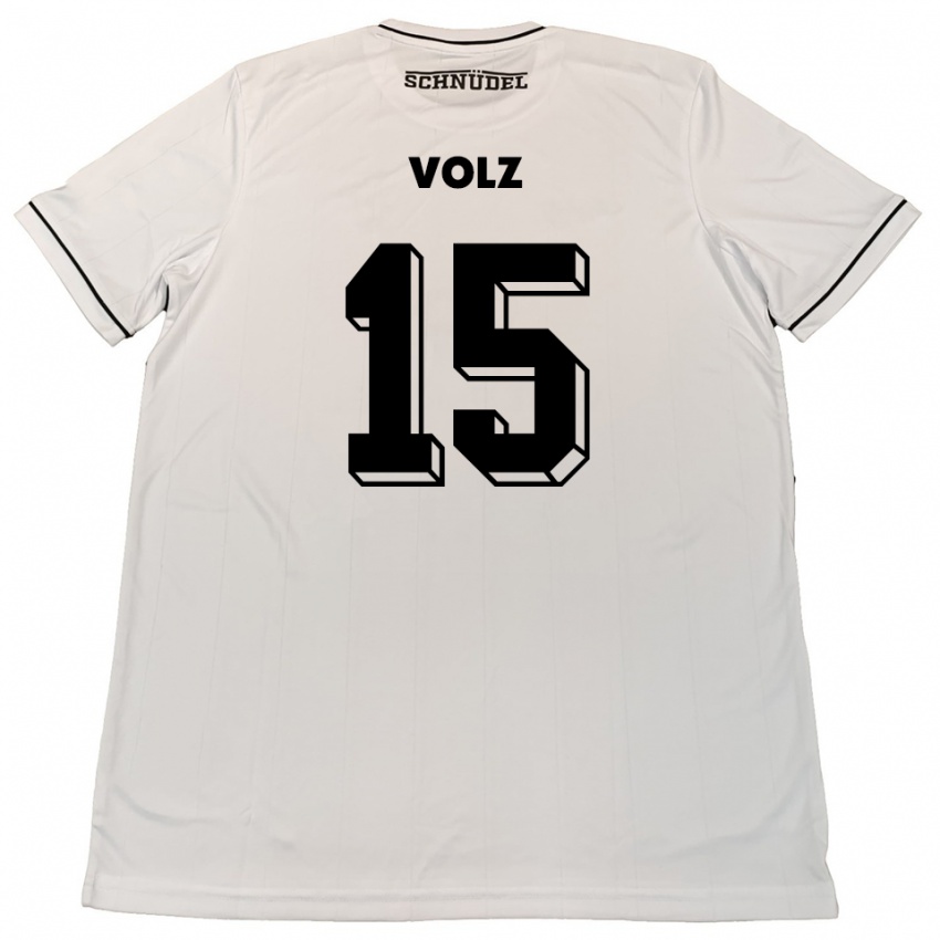 נשים אנדריי וולץ #15 לבן שחור הרחק ג'רזי 2025/26 חולצה קצרה