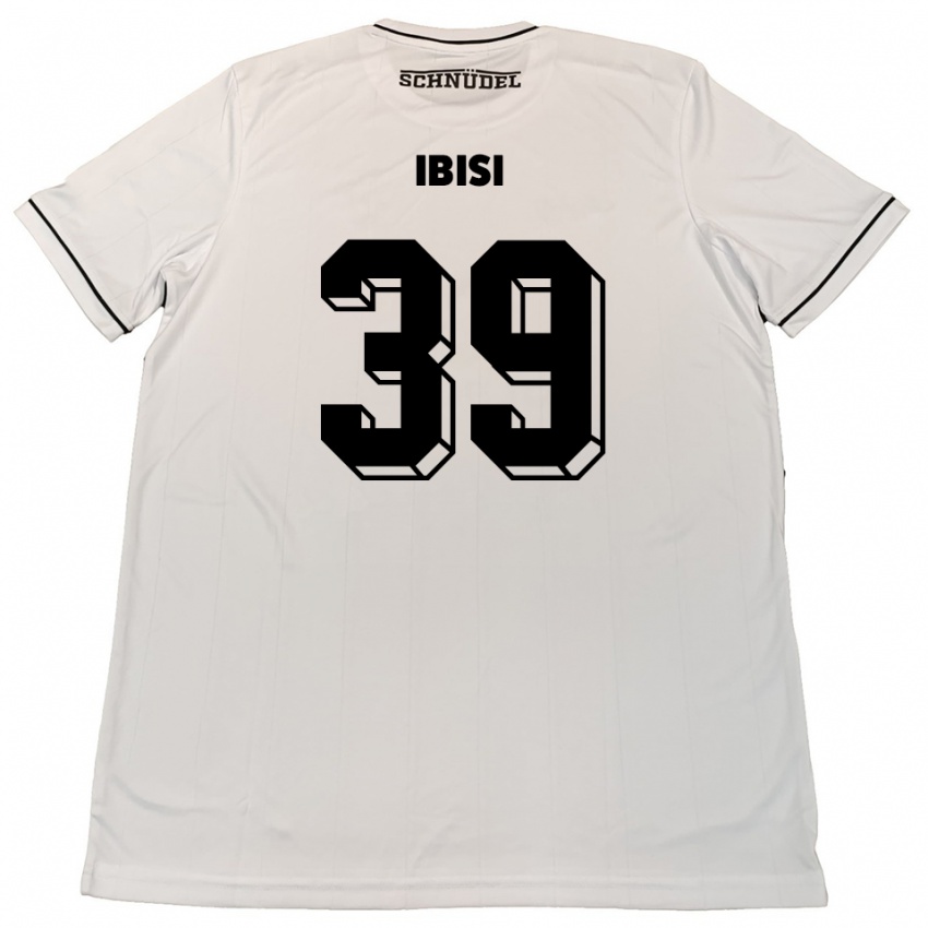 נשים Altin Ibisi #39 לבן שחור הרחק ג'רזי 2025/26 חולצה קצרה