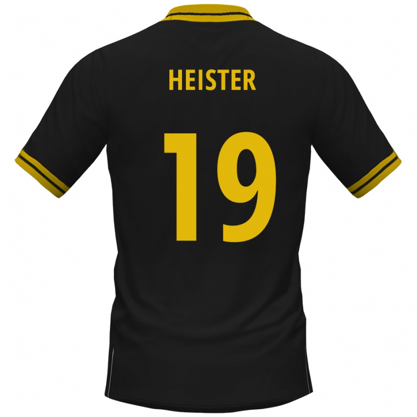 נשים פלוריאן הייסטר #19 שחור צהוב הרחק ג'רזי 2025/26 חולצה קצרה