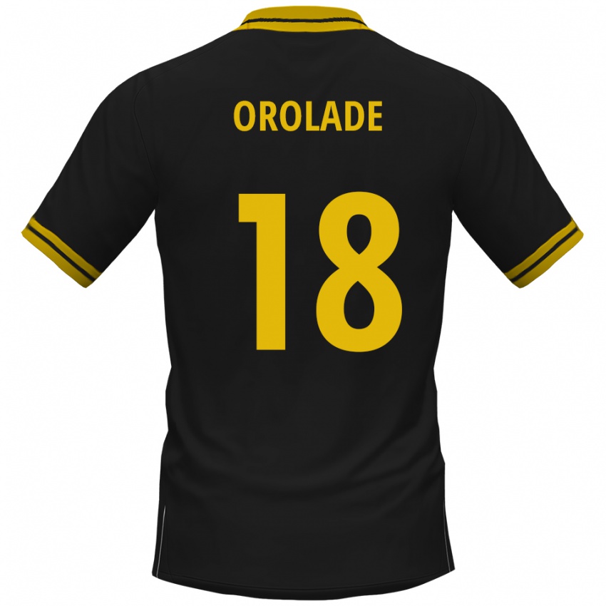 נשים Jolasonmi Orolade #18 שחור צהוב הרחק ג'רזי 2025/26 חולצה קצרה
