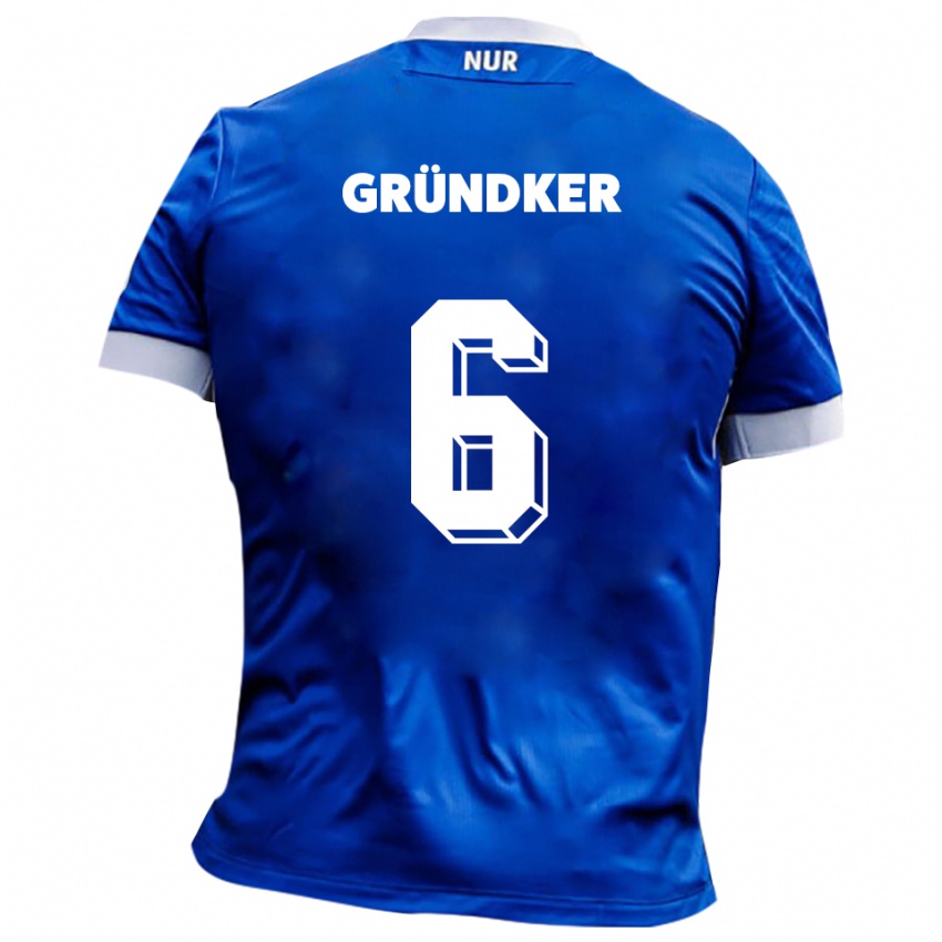 נשים ג׳וליאן פסקל גרינדקר #6 כחול לבן הרחק ג'רזי 2025/26 חולצה קצרה