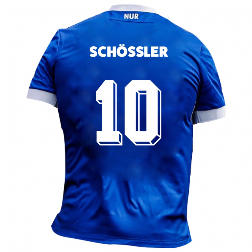 נשים Maris Schößler #10 כחול לבן הרחק ג'רזי 2025/26 חולצה קצרה