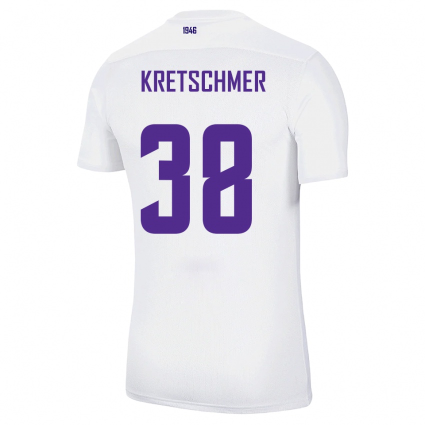 נשים תיאו טוביאס קרצ׳מר #38 לבן ירוק הרחק ג'רזי 2025/26 חולצה קצרה