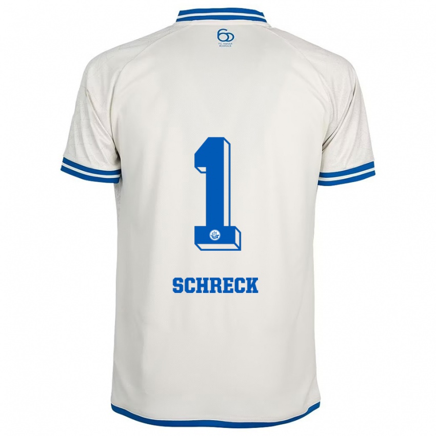 נשים Til Schreck #1 לבן כחול הרחק ג'רזי 2025/26 חולצה קצרה