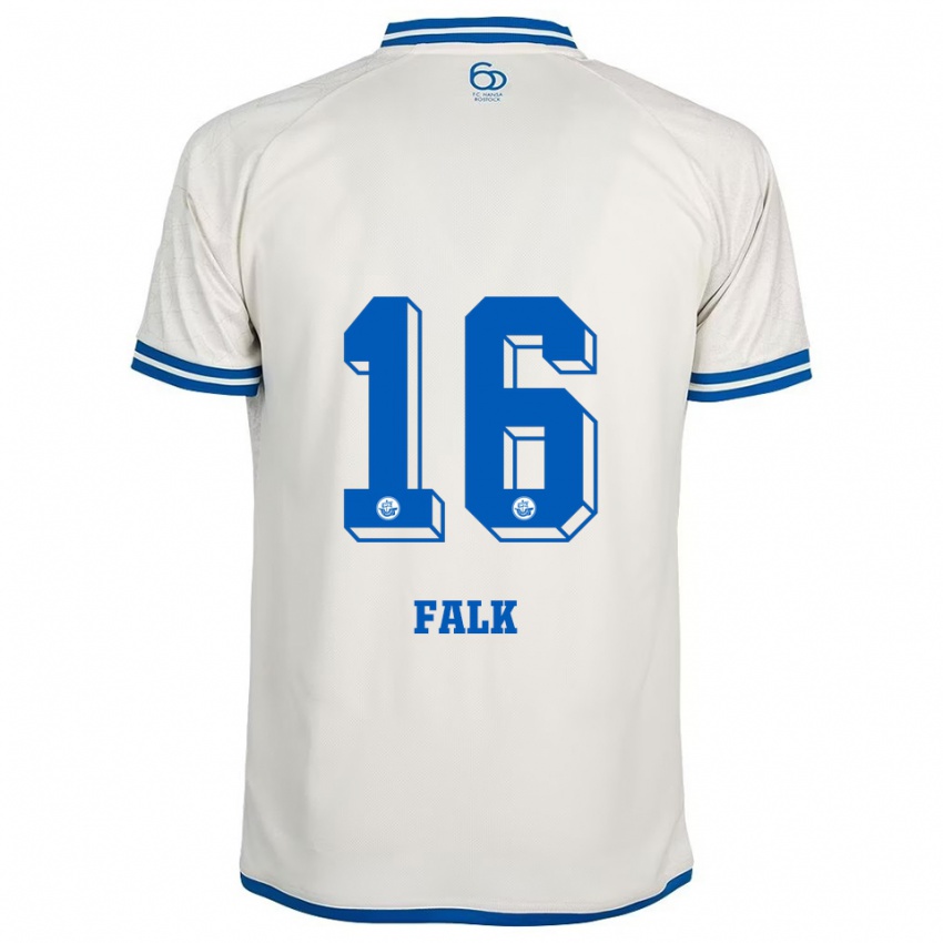 נשים Robin Falk #16 לבן כחול הרחק ג'רזי 2025/26 חולצה קצרה