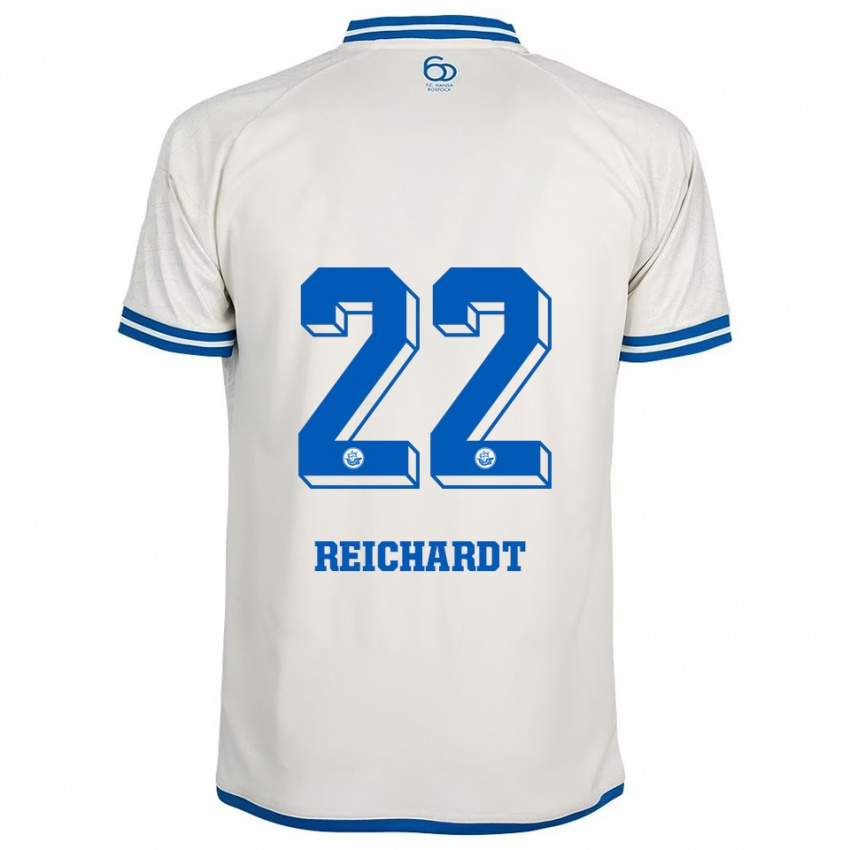 נשים לאון רייכארדט #22 לבן כחול הרחק ג'רזי 2025/26 חולצה קצרה