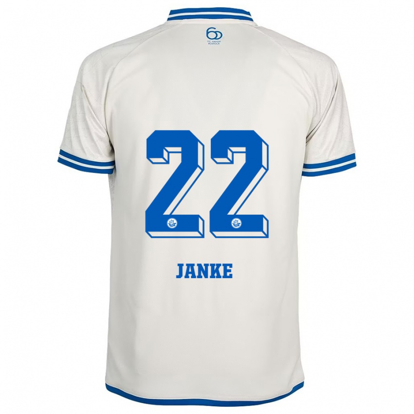 נשים Kim Janke #22 לבן כחול הרחק ג'רזי 2025/26 חולצה קצרה