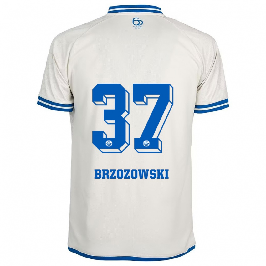 נשים מילוש בזשאזאווסקי #37 לבן כחול הרחק ג'רזי 2025/26 חולצה קצרה