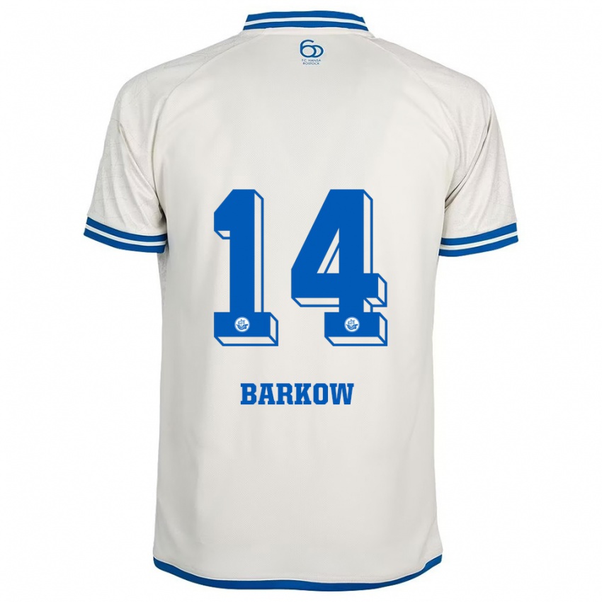 נשים Louis Barkow #14 לבן כחול הרחק ג'רזי 2025/26 חולצה קצרה