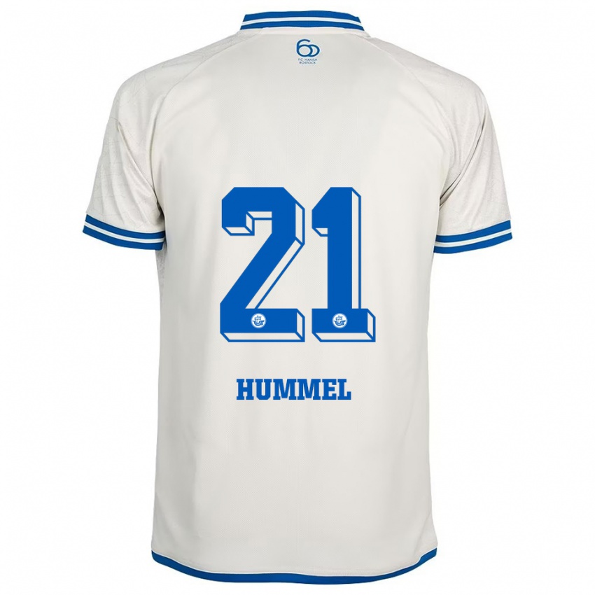 נשים David Hummel #21 לבן כחול הרחק ג'רזי 2025/26 חולצה קצרה