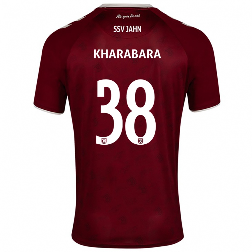 נשים Volodymyr Kharabara #38 בורדו לבן הרחק ג'רזי 2025/26 חולצה קצרה