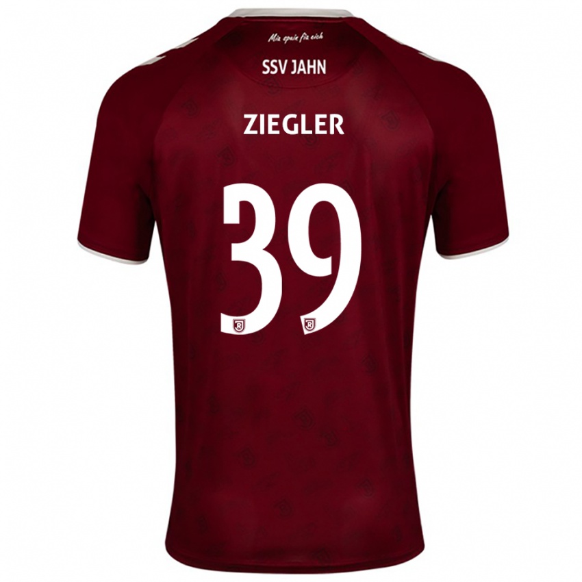 נשים Fabian Ziegler #39 בורדו לבן הרחק ג'רזי 2025/26 חולצה קצרה