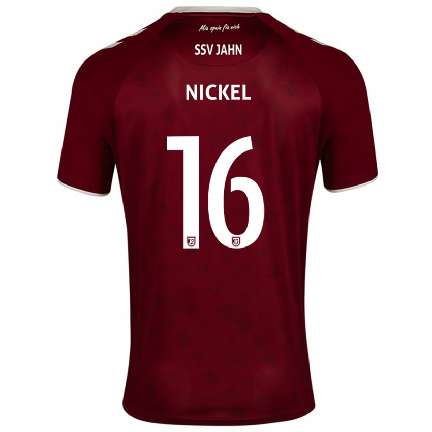 נשים Marlon Nickel #16 בורדו לבן הרחק ג'רזי 2025/26 חולצה קצרה