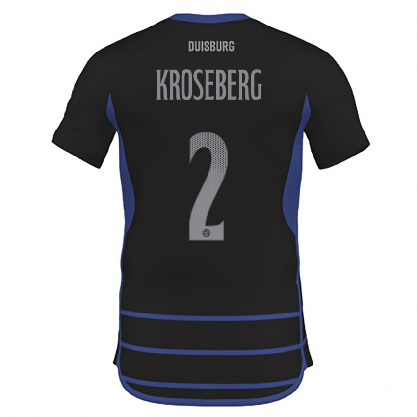 נשים Jana Kroseberg #2 שחור כחול הרחק ג'רזי 2025/26 חולצה קצרה