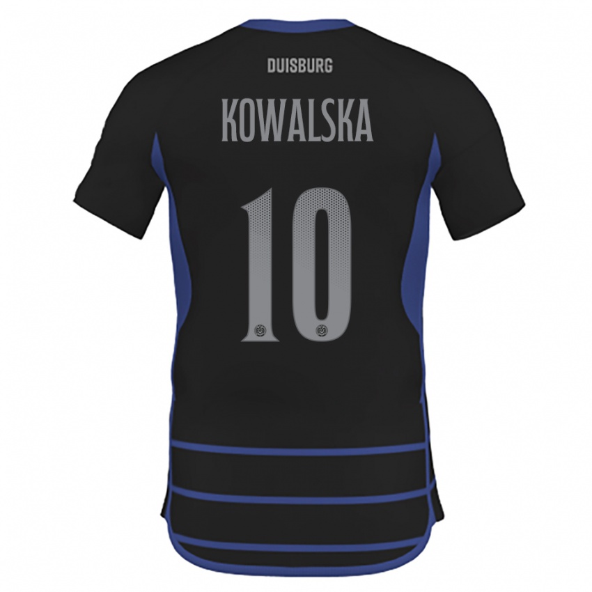 נשים Darren Kowalska #10 שחור כחול הרחק ג'רזי 2025/26 חולצה קצרה