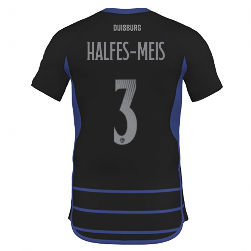 נשים Louis Halfes-Meis #3 שחור כחול הרחק ג'רזי 2025/26 חולצה קצרה