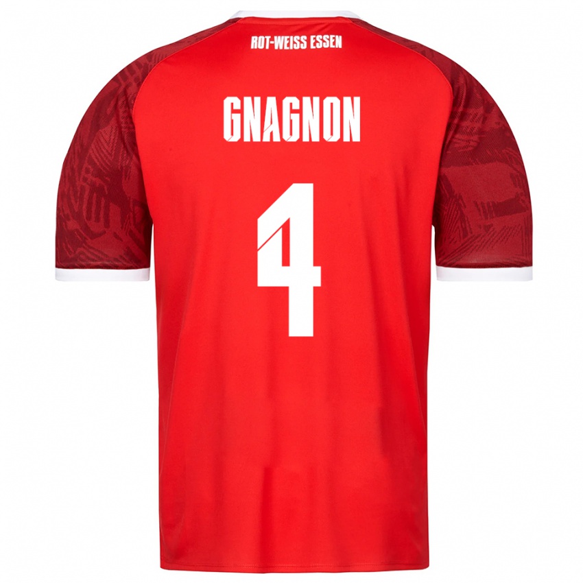 נשים ג׳יימס גנאניון #4 אדום בורדו לבן הרחק ג'רזי 2025/26 חולצה קצרה