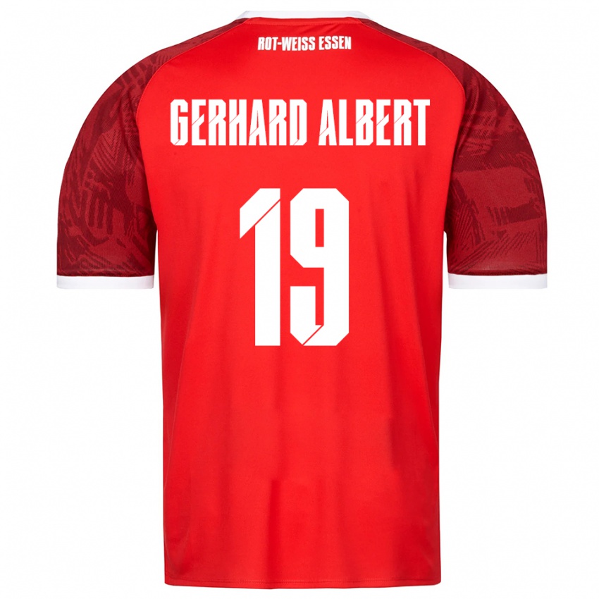 נשים Naufal Driss Gerhard Albert #19 אדום בורדו לבן הרחק ג'רזי 2025/26 חולצה קצרה