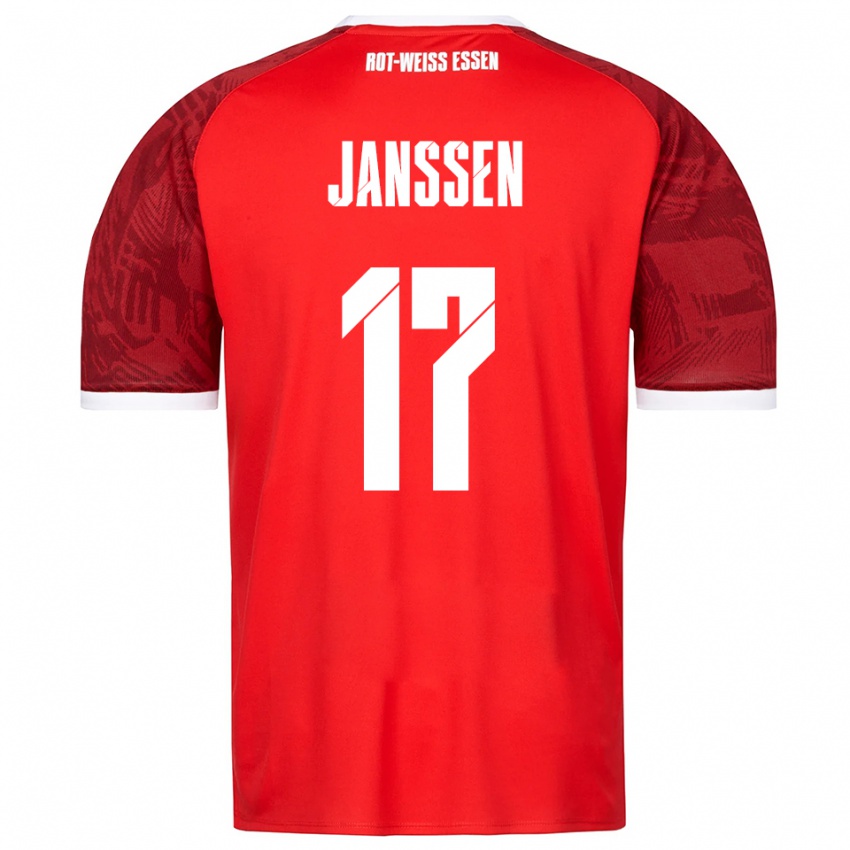 נשים Lenn Janssen #17 אדום בורדו לבן הרחק ג'רזי 2025/26 חולצה קצרה