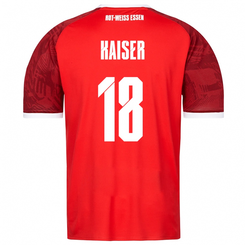 נשים נילס פלוריאן קייזר #18 אדום בורדו לבן הרחק ג'רזי 2025/26 חולצה קצרה
