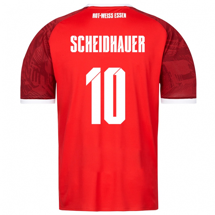 נשים לאון שיידהאוור #10 אדום בורדו לבן הרחק ג'רזי 2025/26 חולצה קצרה