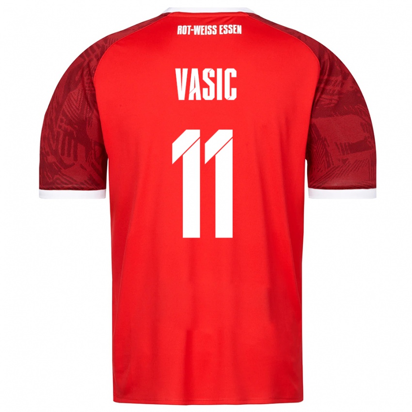 נשים Fadih Vasic #11 אדום בורדו לבן הרחק ג'רזי 2025/26 חולצה קצרה