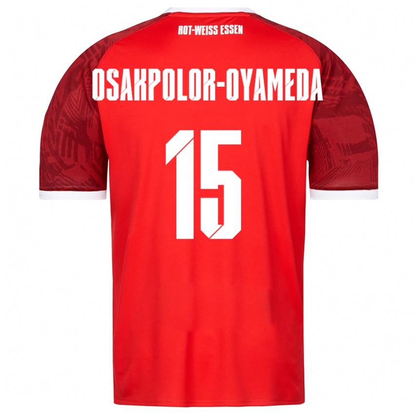 נשים Joel Osakpolor-Oyameda #15 אדום בורדו לבן הרחק ג'רזי 2025/26 חולצה קצרה