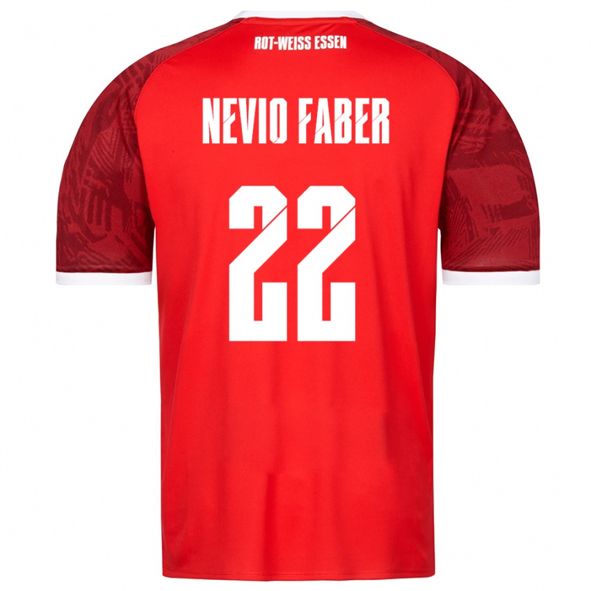 נשים Arne Nevio Faber #22 אדום בורדו לבן הרחק ג'רזי 2025/26 חולצה קצרה