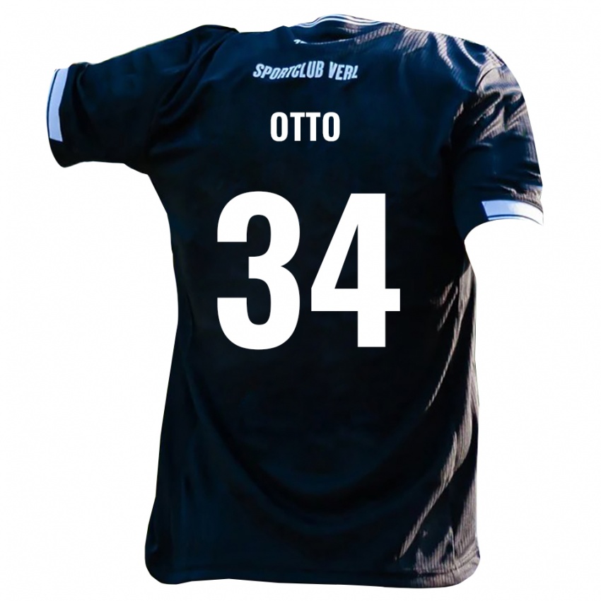 נשים פין אוטו #34 שחור לבן הרחק ג'רזי 2025/26 חולצה קצרה