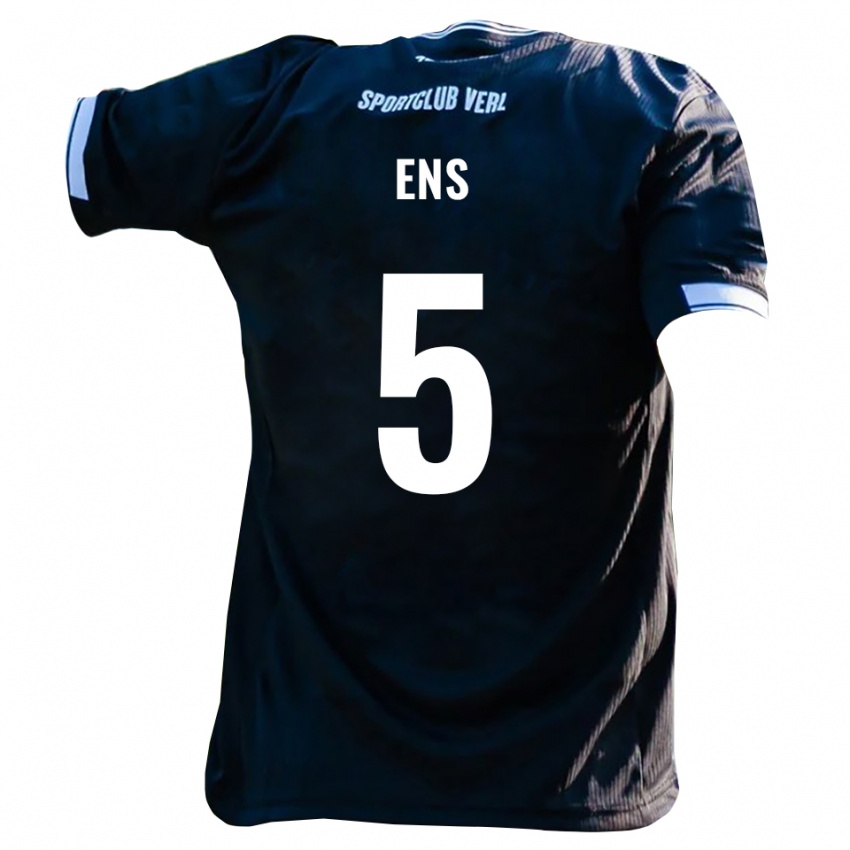 נשים מרטין אנס #5 שחור לבן הרחק ג'רזי 2025/26 חולצה קצרה