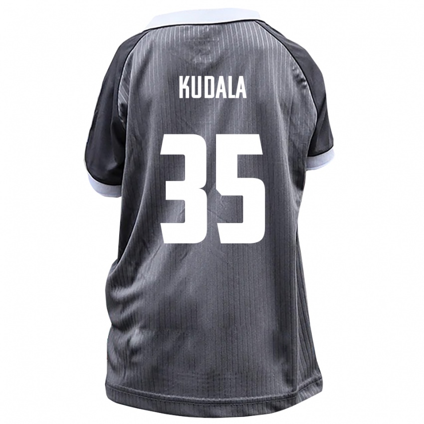 נשים Julian Kudala #35 אפור לבן הרחק ג'רזי 2025/26 חולצה קצרה