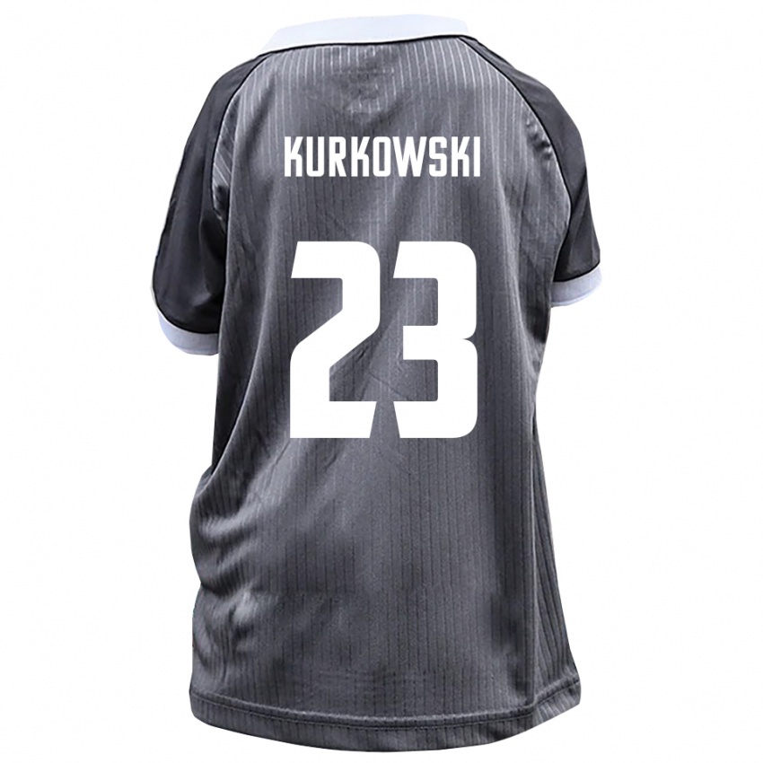 נשים האנס קורקובסקי #23 אפור לבן הרחק ג'רזי 2025/26 חולצה קצרה