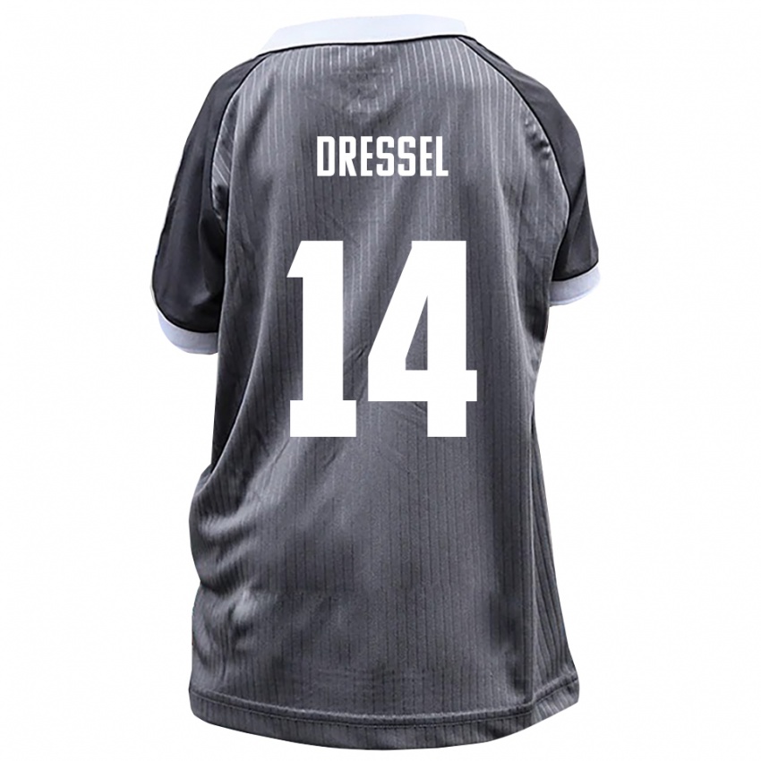 נשים דניס דרסל #14 אפור לבן הרחק ג'רזי 2025/26 חולצה קצרה