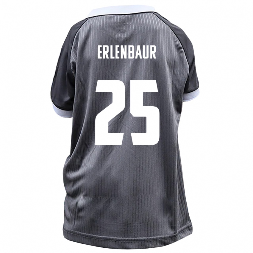 נשים Johannes Erlenbaur #25 אפור לבן הרחק ג'רזי 2025/26 חולצה קצרה