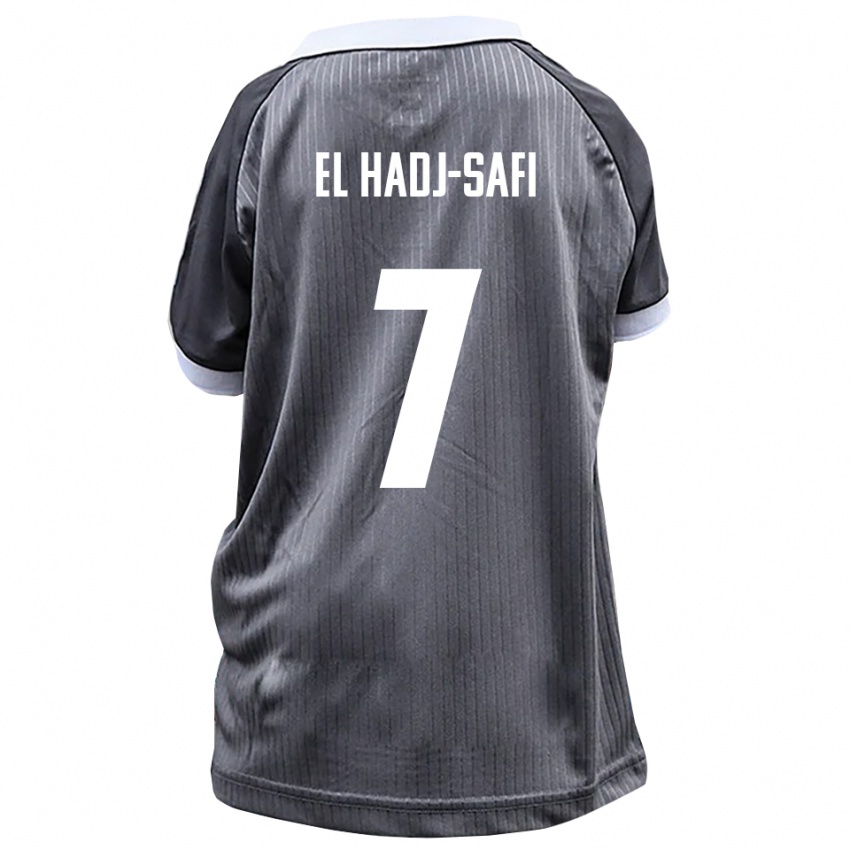 נשים Iljas El Hadj-Safi #7 אפור לבן הרחק ג'רזי 2025/26 חולצה קצרה