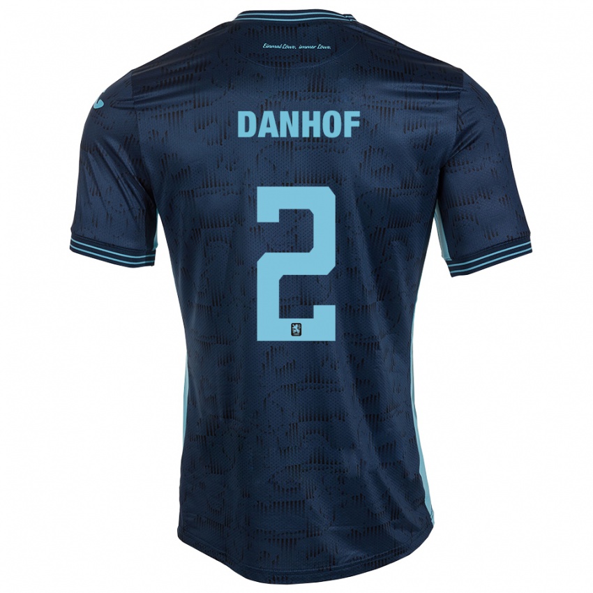 נשים טים דנהוף #2 כחול רויאל הרחק ג'רזי 2025/26 חולצה קצרה